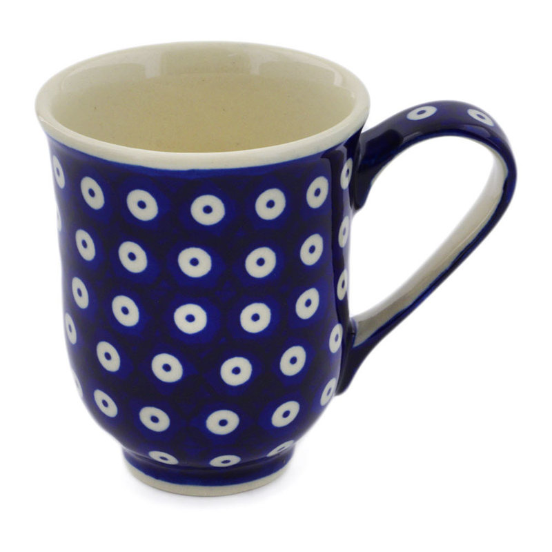 12 oz. Tasse en grès - yeux de paon