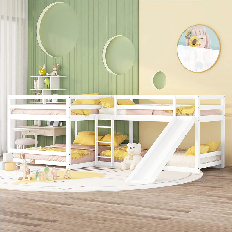 Lit mezzanine double Getrudes par Harriet Bee, Blanc