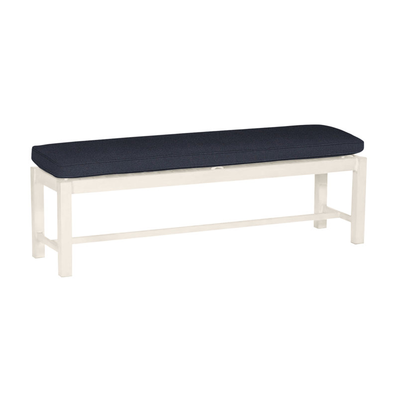 Banc en aluminium 60 po Club - Craie, Welt, Lin marine, Craie