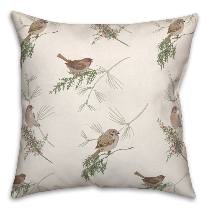 Coussin Floral, Blanc