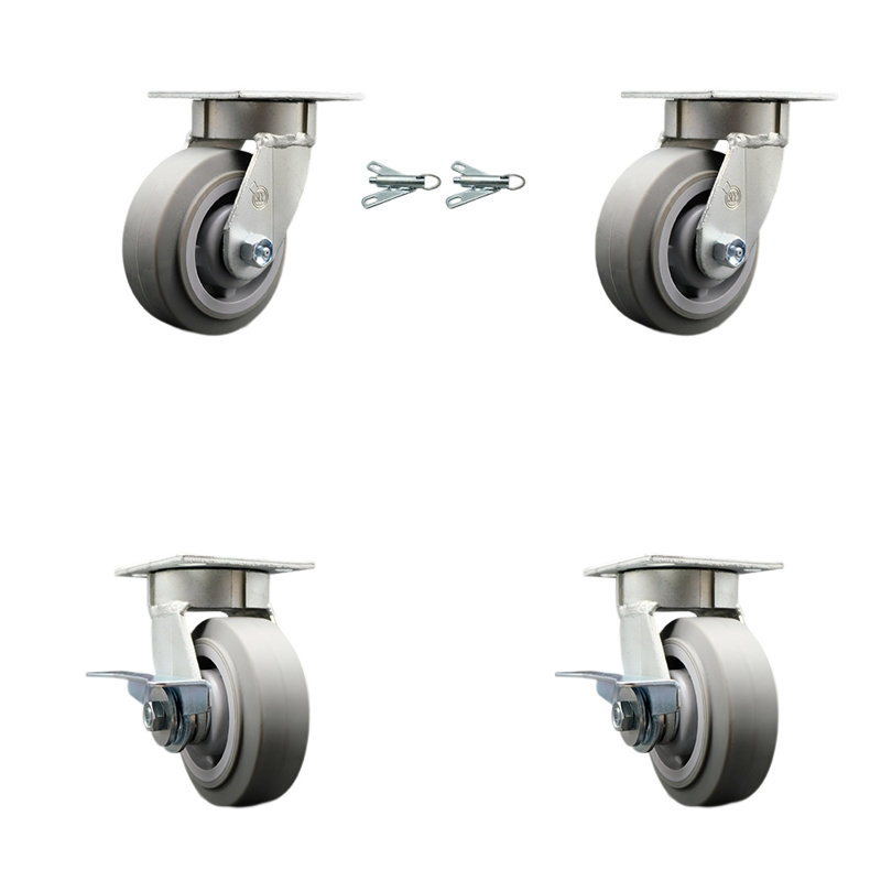Kingpinless Thermoplastic Caster