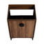 Meuble-lavabo de salle de bain 24 po sans comptoir, armoire simple moderne, 2 portes, bois d'ingénierie, lavabo supérieur avec installation et entretien simples, unité de rangement avec portes. - Facile à manipuler. Américain