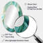 Miroir mural vert et vert Sway Wave-717968048