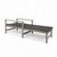 Chaise longue en rotin PE