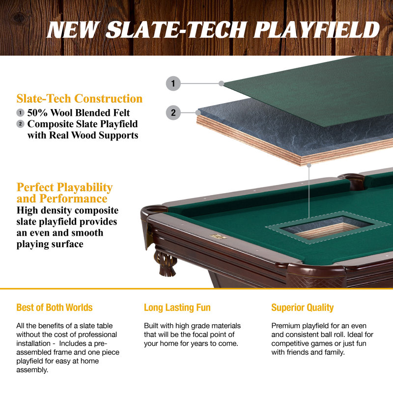 Barrington Slate-tech 8.3 ft. Pool Table