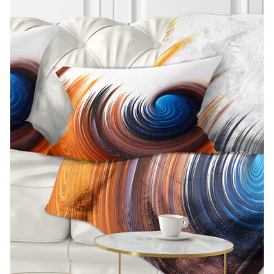 Elegant Spiral Design - Coussin imprimé abstrait