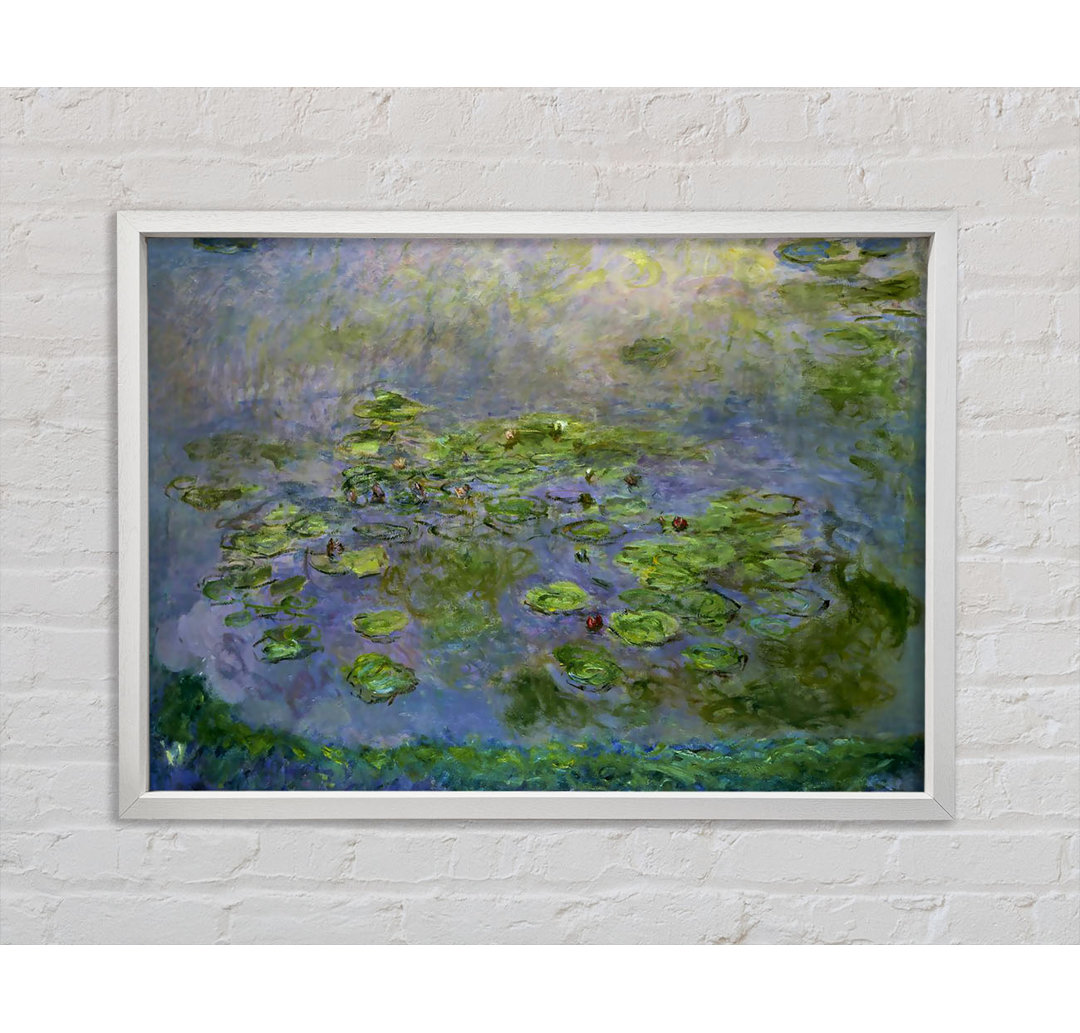 Monet Nympheas (Seerosen) - Einzelner Bilderrahmen Kunstdrucke auf Leinwand