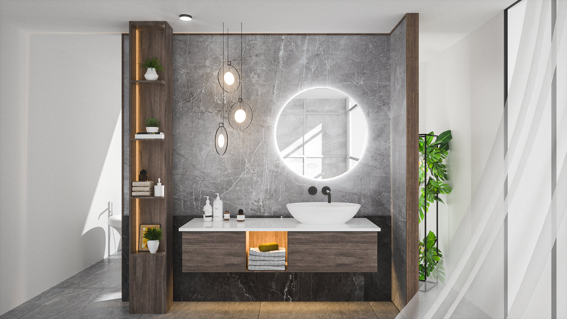 Ivy Bronx Losoya Frameless LED Lighted Bathroom Vanity Mirror Dimmable