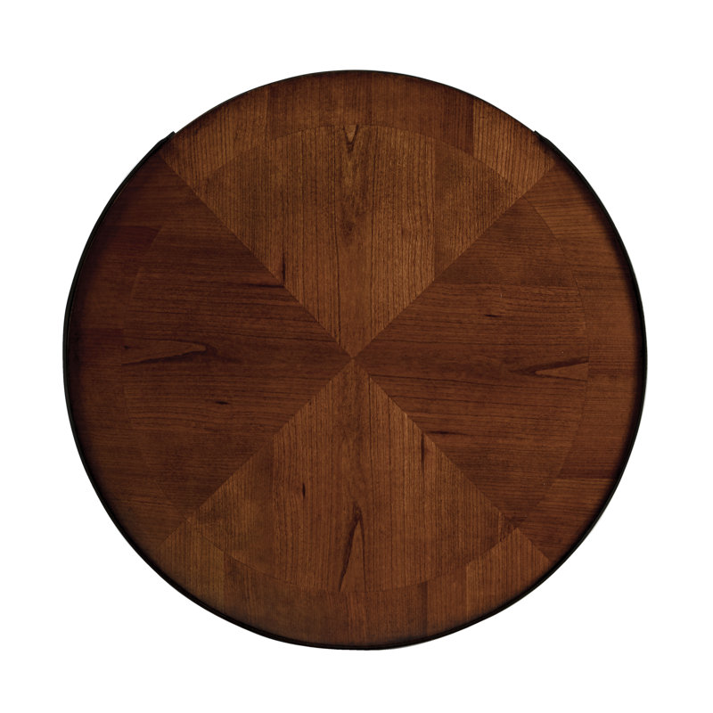Sampson Side Table with Storage, Olive Ash Burl