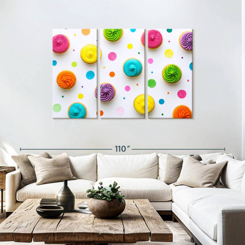 Yarlin Cupcakes, 48" H x 74" W