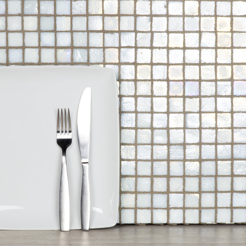 Leed Amber 1" x 1" Glass Grid Mosaic Wall & Floor Tile