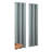 Eclipse Blackout Curtains, Pembroke Faux Linen Grommet Window Curtains, 95 in long x 42 in wide, Thermal Insulated and Noise Reducing Curtains for Living Room, Bedroom or Media Room, 2 Curtain Panels, White-90147499-90147502