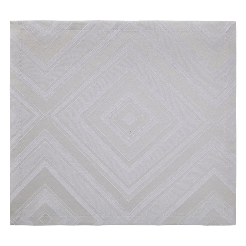 Brussels Square Napkin, Gray Patterned
