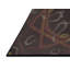 Tapis brun/jaune à motifs-714340459