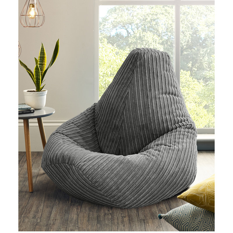 Refillable Classic Bean Bag, Grey