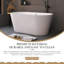 Baignoire en acrylique de 59 po pour un espace de bain idéal-107558025
