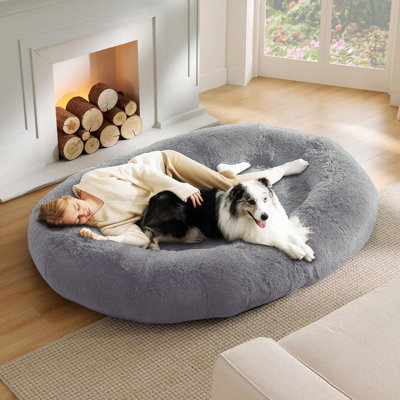 Human Dog Bed, 72"Giant Dog Bed for Adults and Pets, Washable Large Bean Bag Bed for Humans