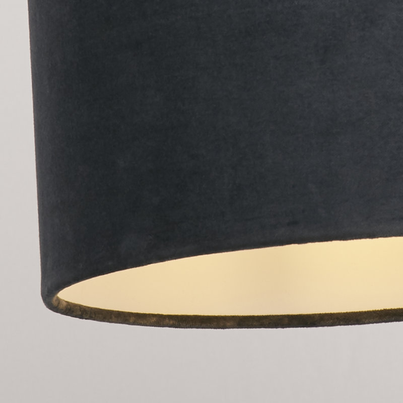 Velvet Traditional, 20 cm H x 30 cm W x 30cm D, Grey