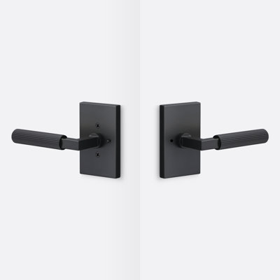 Levanto Privacy Rosette, Staight Knurled Grip