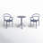 Farrah 24'' Round 2 - Person Bistro Set with Open Back Stacking Chairs-87531769