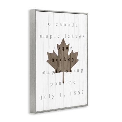 Estampe numérique Canada Leaf