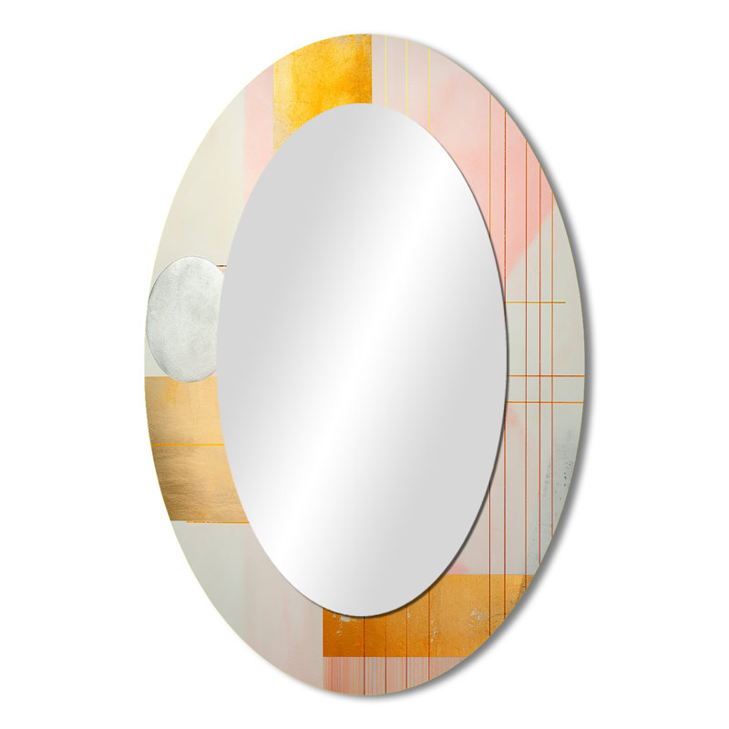 Miroir mural géométrique géométrique Serenity, 36 po x 24 po