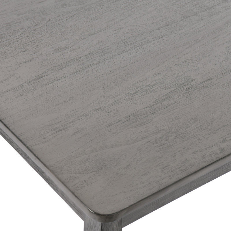 Ensemble de salle à manger moderne en bois de 47 po avec chaises rembourrées Busey, Gris