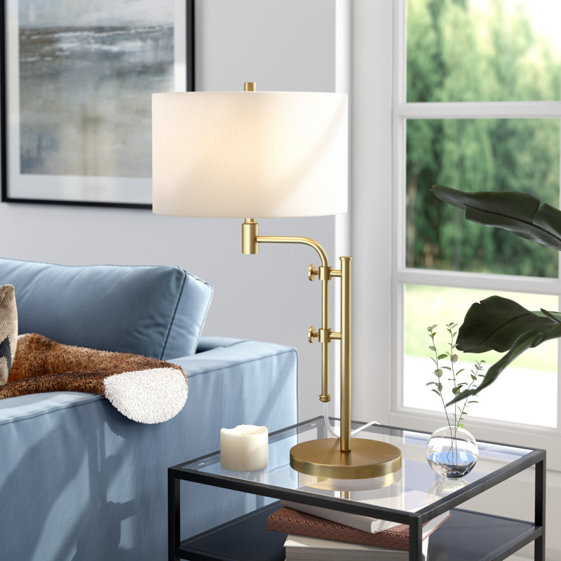 Polly Metal Table Lamp, Gold