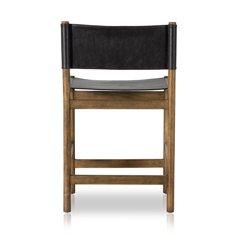 Kena Stool-Sonoma Black-Counter, Bar Stool (30.5" Seat Height), Vintage Natural, Black