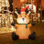 Renne gonflable de Noël de 3,28 pi avec des DEL intégrées