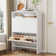 2 Flip-Out Drawer Shoe Cabinet