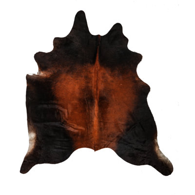 Myrtletown Novelty 2 cm x 1.75 cm Animal Print Cowhide Flatweave Area Rug