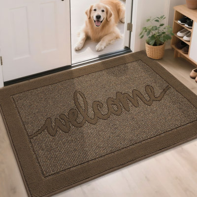 Door Mat,Absorbent Dirt Welcome Mat,Non-Slip Entryway Rugs Washable Indoor Entrance Mats,Low Profile Floor Mat for Entryway and Front Back Door