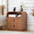 2-Drawer Nightstand with Charging Station