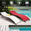 Chaise longue simple inclinable avec coussins 81 po Evis