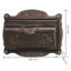 Antique Bronze Cast Aluminum Wall Mounted Mailbox