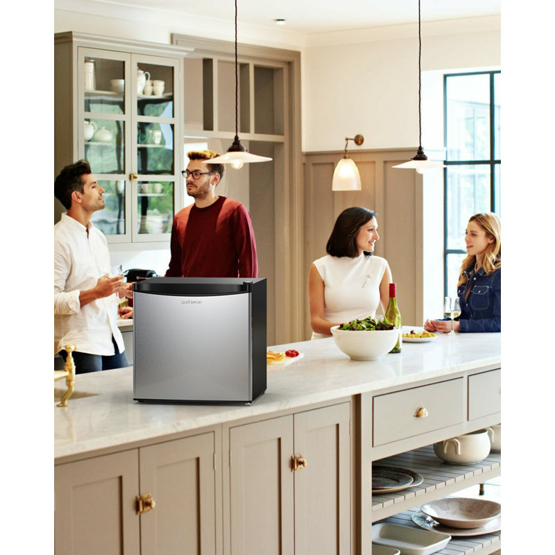 1.7 Cu.Ft Single Door Mini Fridge, ENERGY STAR, Silver