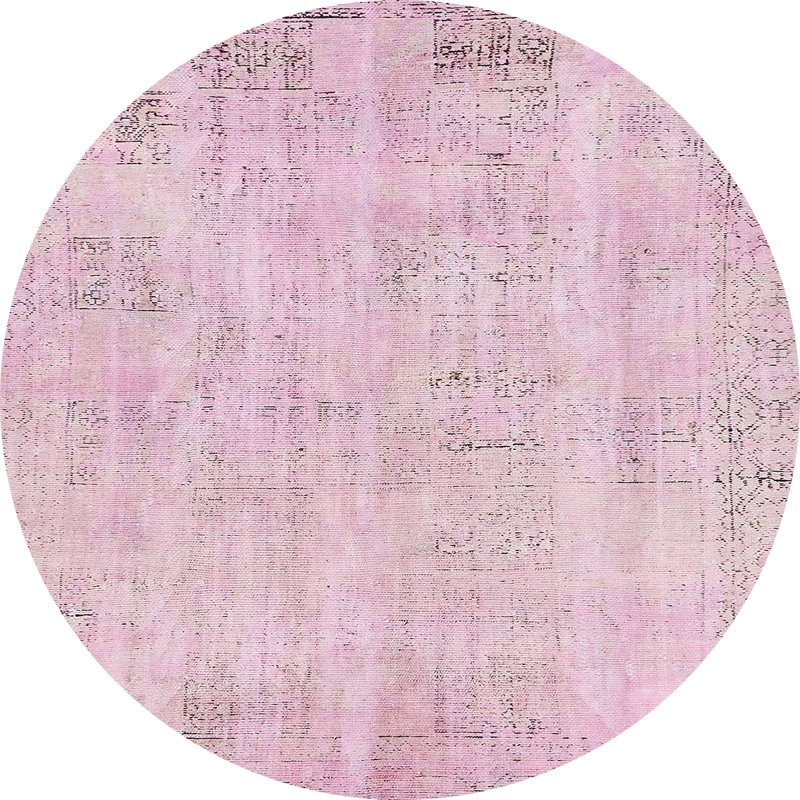 Abstract Indoor Rug, Round 6'