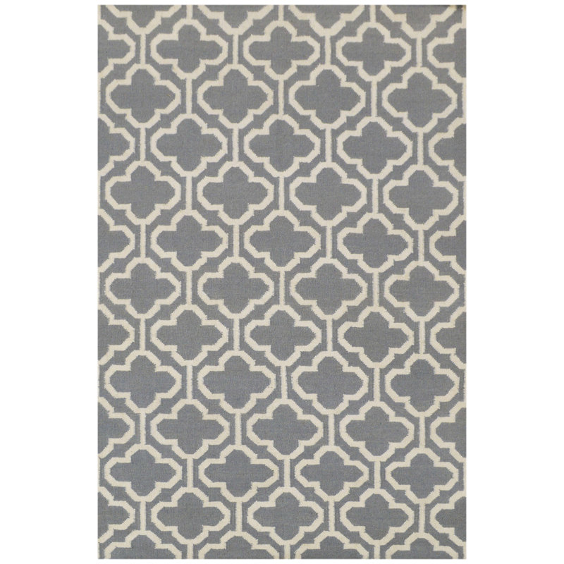 Penelope Geometric Wool Hand Woven Area Rug, Rectangle 120 x 180cm