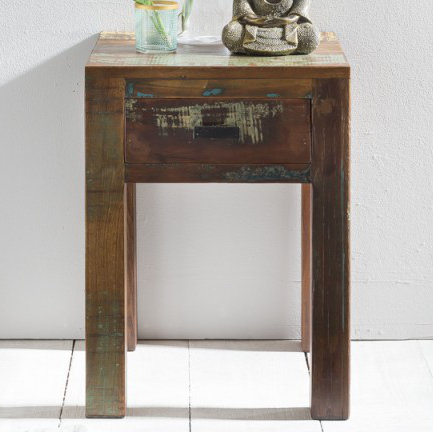 Alma 40cm W Solid Wood Bedside Table