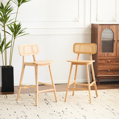 2 intérieurs - ton de bois naturel, fabrication en bois d'hévéa robuste, siège incurvé pour la détente, le charme, polyvalent à la maison, facile à nettoyer et à conserver avec une belle finition en bois d'hévéa, siège solide, accentué, réglages multiples,