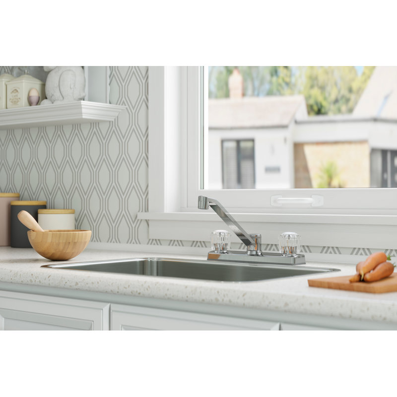 Pfirst Series Double Handle Kitchen Faucet