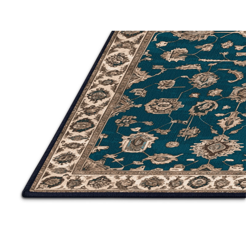 Tapis gris Tabriz lavable à la machine, Tapis de couloir 2 pi x 5 pi