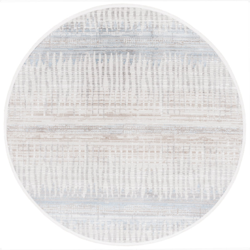 Tapis abstrait Candelario Performance, Rond 6 pi 7 po