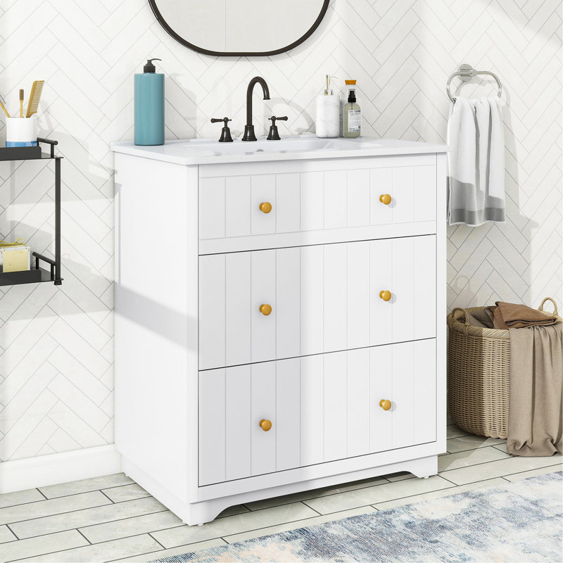 Meuble-lavabo moderne avec rangement spacieux et design élégant