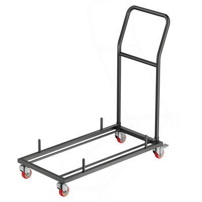 Folding Chair Rack Cart For 25 Chairs Of 300 LBS L-Shape Horizontal