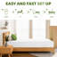 Matelas Queen size de 20 cm d'épaisseur, fermeté moyenne, confortable, ressorts ensachés, pour chambre à coucher