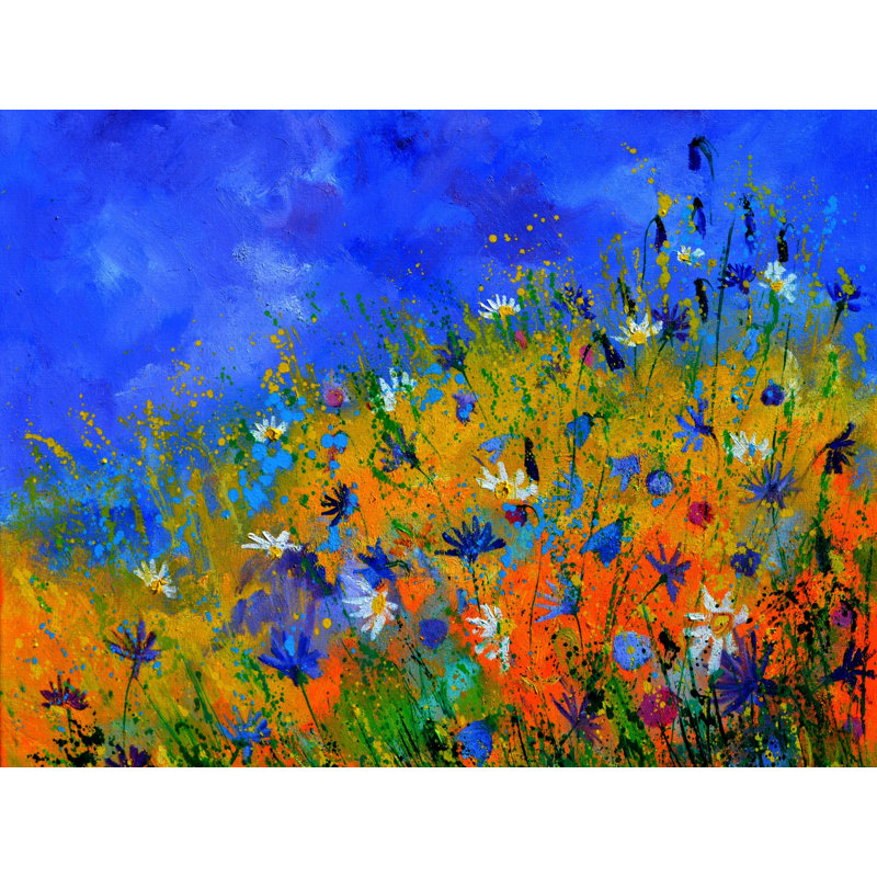 Summer Wild Flowers Print by Pol Ledent, 17.25" H x 21.25" W x 0.875" D