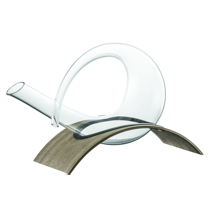 Twister Decanter With Wooden Base
