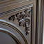 Foyer électrique en bois massif Nut-Brown